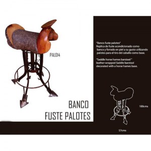 saddle horse hames bar stool